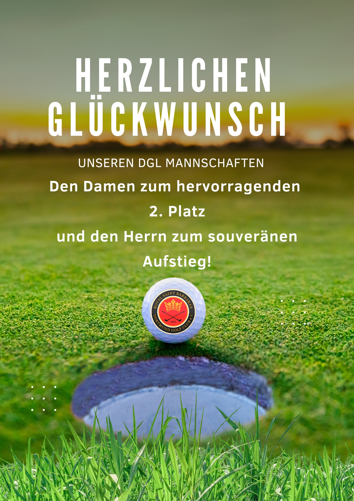 Glückwunsch DGL