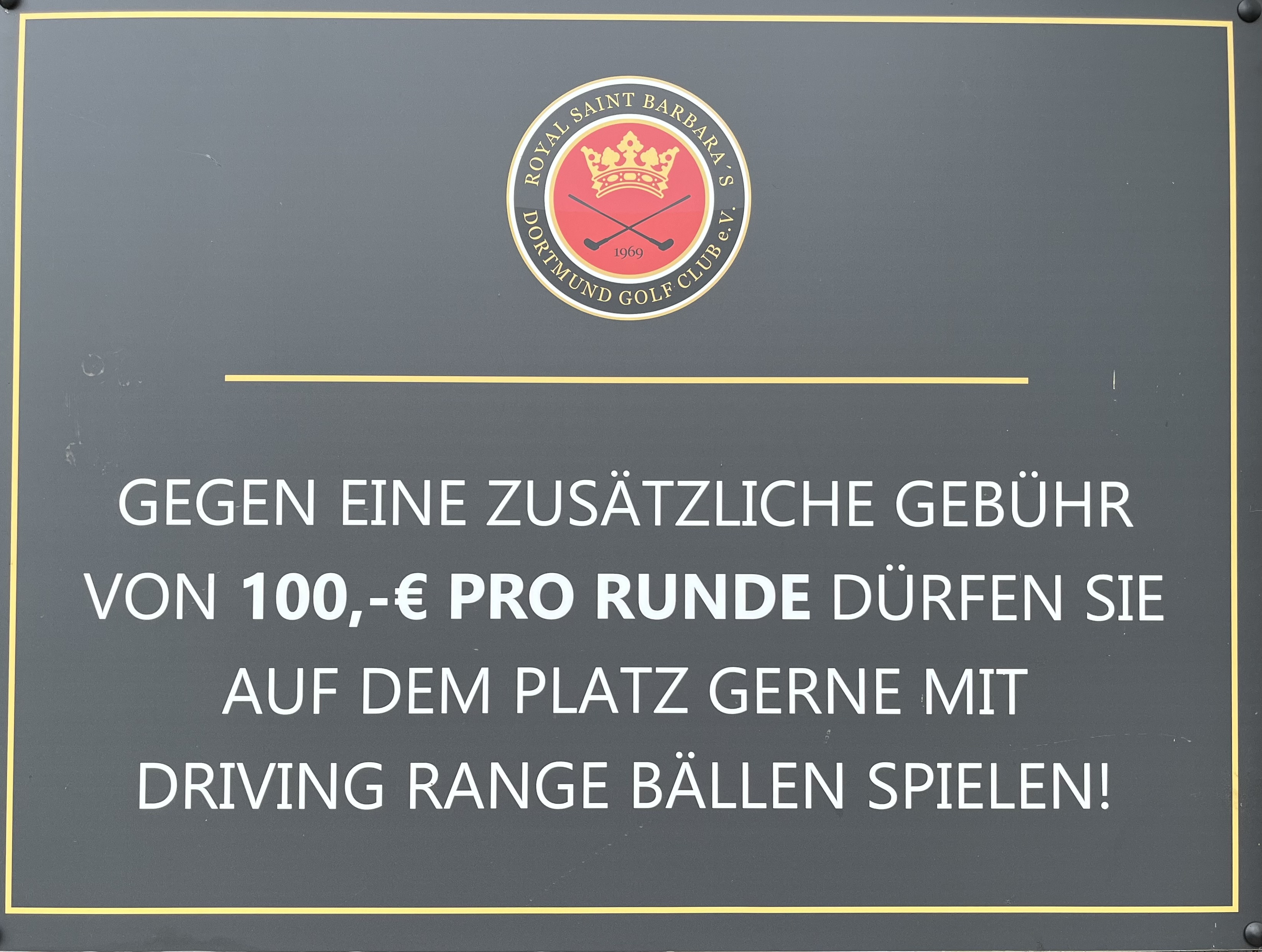 Strafe Range Bälle