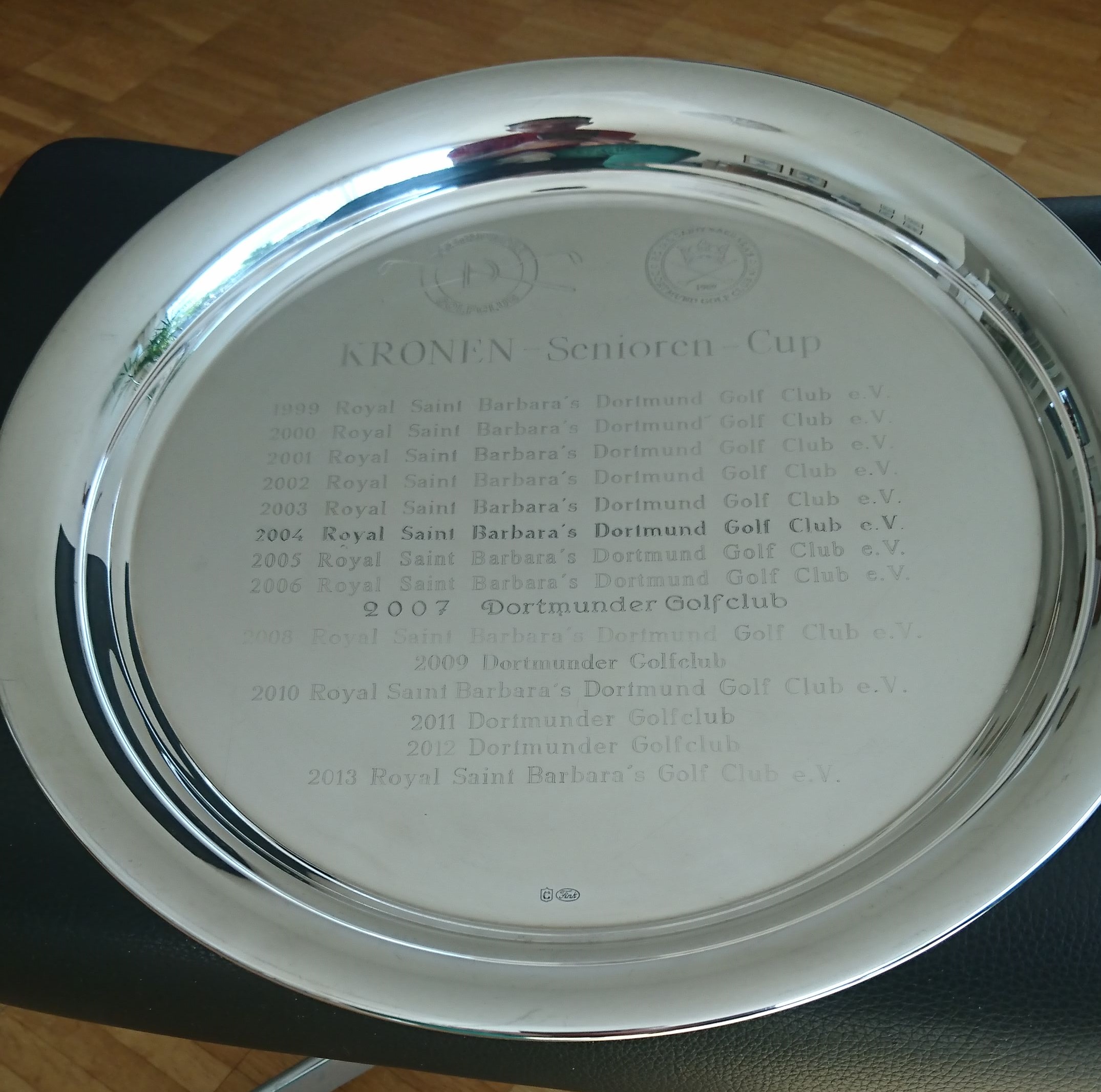 Kronen CUP Silber-Teller 1