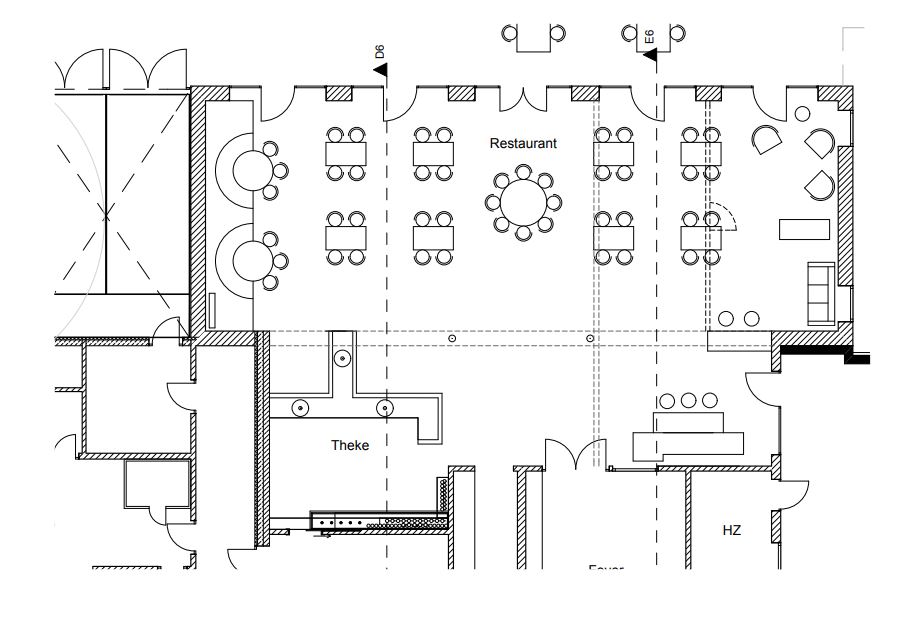 Clubhaus Sitzvariationen