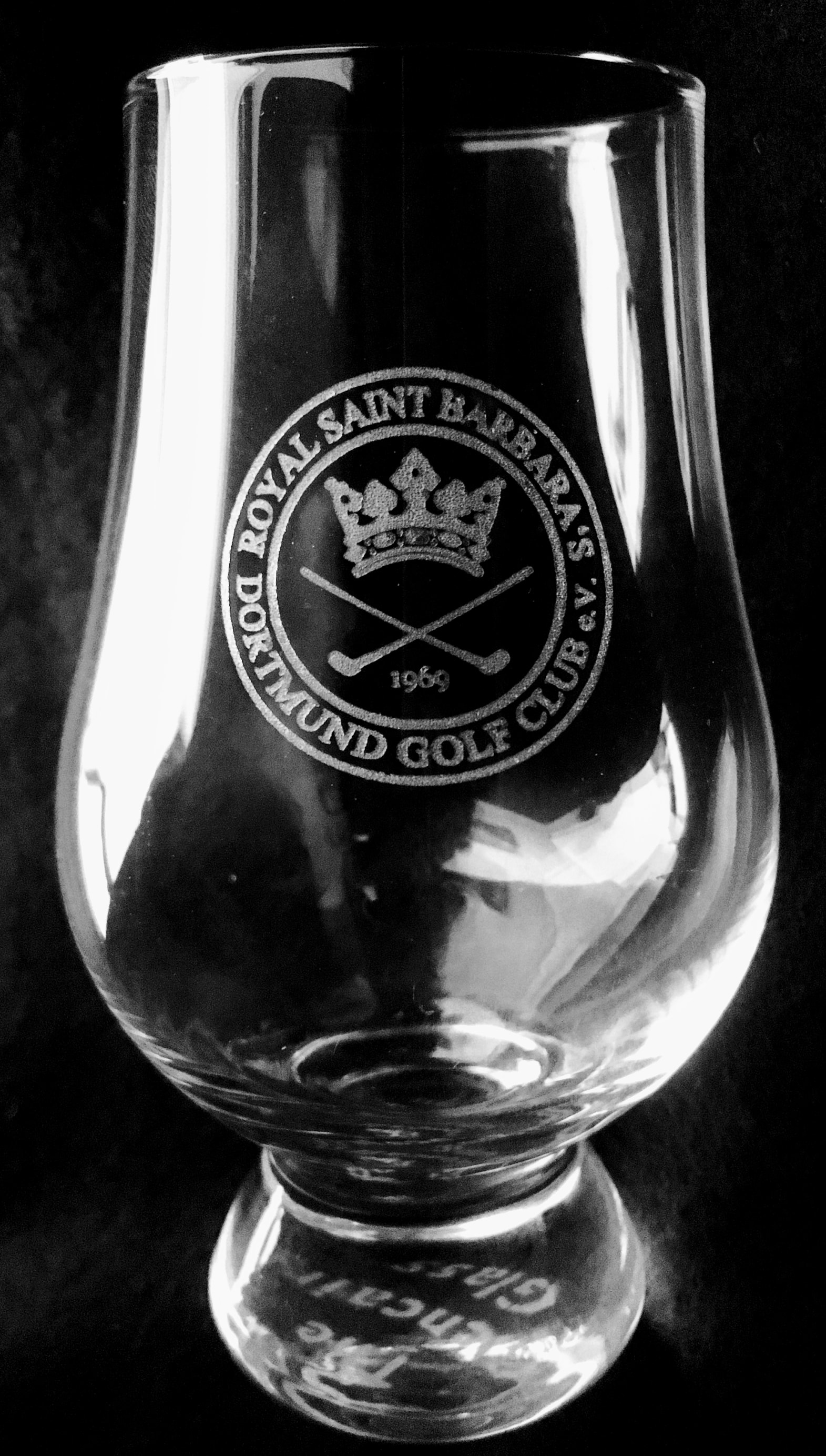 Whisky Glas mit Logo 